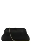 Jimmy Choo Black Leather Skylar Clutch