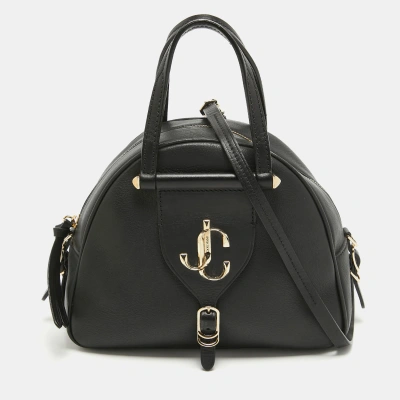 Pre-owned Jimmy Choo Black Leather Small Varenne Bowler Bag