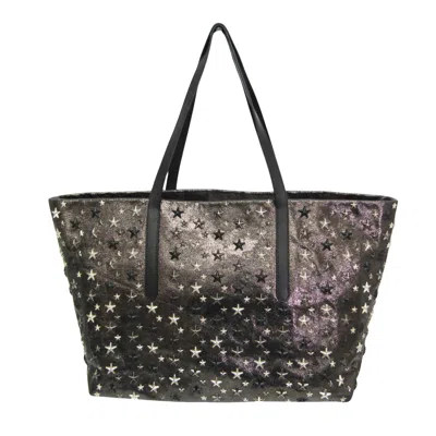 Pre-owned Jimmy Choo Black Leather Tote Bag ()