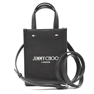 Pre-owned Jimmy Choo Black Leather Tote Bag ()