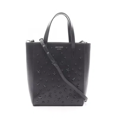Pre-owned Jimmy Choo Black Leather Tote Bag ()