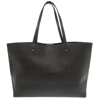 Pre-owned Jimmy Choo Black Leather Tote Bag ()