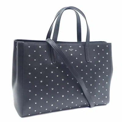 Pre-owned Jimmy Choo Black Leather Tote Bag ()