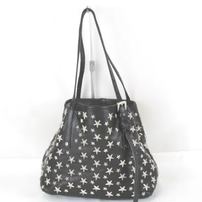 Pre-owned Jimmy Choo Black Leather Tote Bag ()