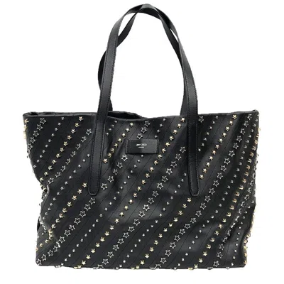 Pre-owned Jimmy Choo Black Leather Tote Bag ()