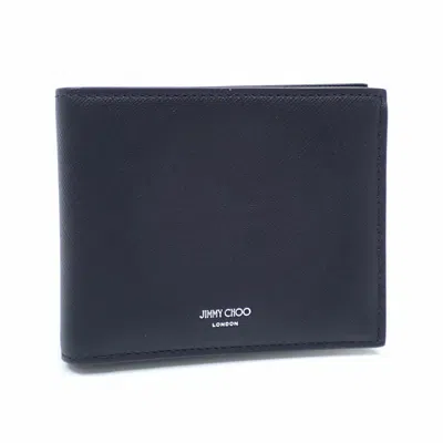 Pre-owned Jimmy Choo Black Leather Wallet (bi-fold) ()