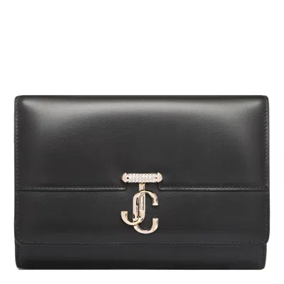 Jimmy Choo Black Light Gold Bags