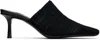 Jimmy Choo Draped Pointed Toe Stiletto Mules In Black