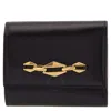 Jimmy Choo Marinda Wallet In Gold Tone/black