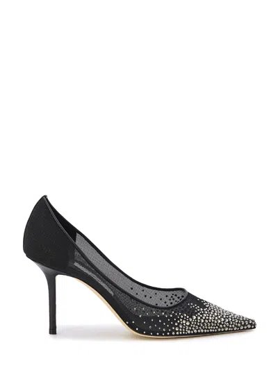 Jimmy Choo Black Mesh Dégradé Crystal Pumps For Women With 8.5cm Heel Height | Ss24 Collection