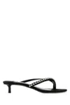 Jimmy Choo Nappa Leather And Satin Dila 35 Mules