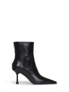 Jimmy Choo Cycas 80 Nappa Leather Ankle Boots In Black