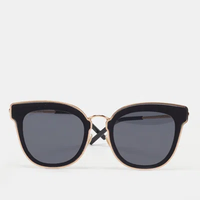 Pre-owned Jimmy Choo Black Nile/s Rhl2k Cat Eye Sunglasses