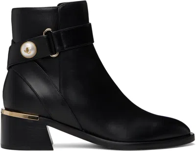 JIMMY CHOO BLACK NOOR 45 ANKLE BOOTS