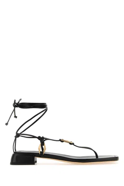 JIMMY CHOO BLACK ONYXIA HEELS