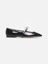 Jimmy Choo Pearl Square Toe Patent Ballerina Shoes