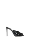 Jimmy Choo Black Patent Leather Brigitte 100 Mules In Black