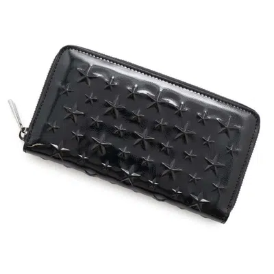 Pre-owned Jimmy Choo Black Patent Leather Coin Purse/coin Case ()