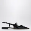 Jimmy Choo 'didi Flat' Black Ballerinas With Shiny Finish In Black