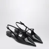 Jimmy Choo 'didi Flat' Black Ballerinas With Shiny Finish