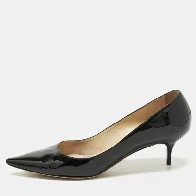 Pre-owned Jimmy Choo Black Patent Leather Romy Pumps Size 40