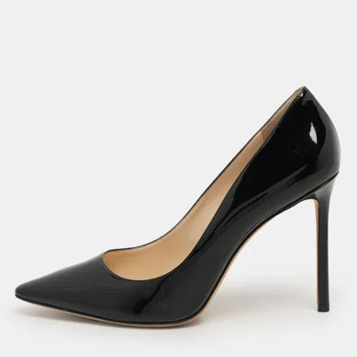Pre-owned Jimmy Choo Black Patent Leather Romy Pumps Size 42