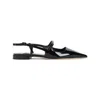 Jimmy Choo 'didi Flat' Black Ballerinas With Shiny Finish In Black