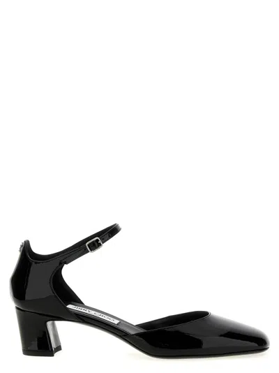 JIMMY CHOO BLACK PIXIE PUMPS