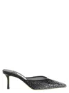 Jimmy Choo Black Pointed Toe Mules In Black