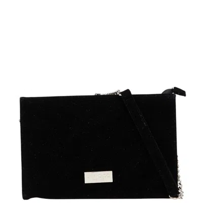 Pre-owned Jimmy Choo Black Polyester Shoulder Bag ()