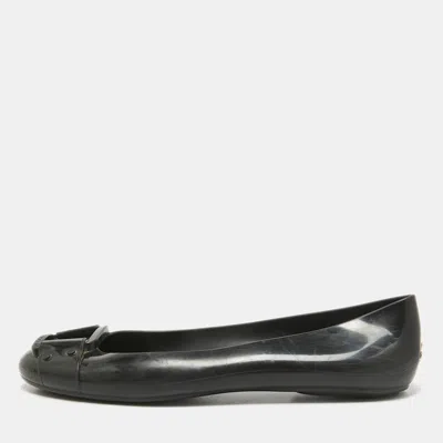 Jimmy Choo Black Rubber Ballet Flats