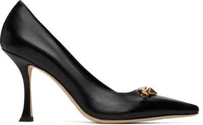 Jimmy Choo Ryker 90 Embellished Satin Pumps In Black