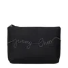 Jimmy Choo Satin Clutch Women's Bags In Black