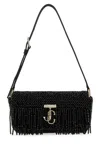 Jimmy Choo Borsa A Spalla Avenue Mini In Raso Nero Donna