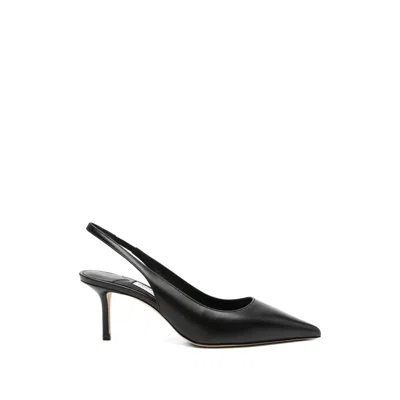Jimmy Choo Love Calfskin Leather Slingback Pumps With Stiletto Heel In Black