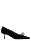 Jimmy Choo Orb 50 Crystal-embellished Velvet Pumps