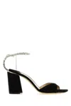 Jimmy Choo Saeda Sandal Block Heel In Black