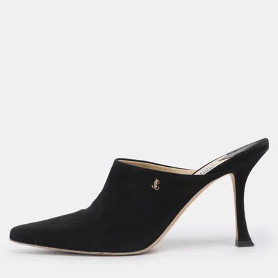 Jimmy Choo Black Suede Rya Mules