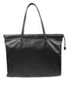 Jimmy Choo Soft Nappa Drawstring Tote With Elegant Embellishments In Black