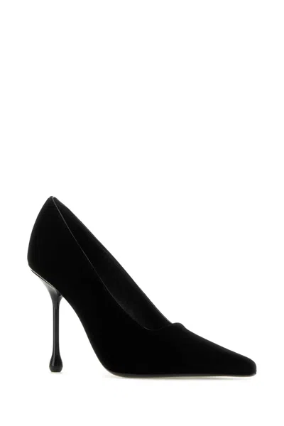 Jimmy Choo Black Velvet Ixia 95 Pumps