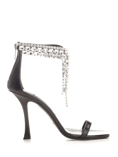 Jimmy Choo Black Verity Sandal With Pendants