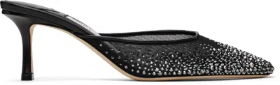 JIMMY CHOO BLACK VIVI 65 MULES