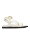 Jimmy Choo Woman Sandals Ivory Size 7 Leather In White