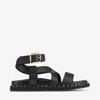 Jimmy Choo Blaise Leather Sandals In Black