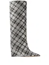 Jimmy Choo Blake 85 Beaded Wedge Boots In Grey
