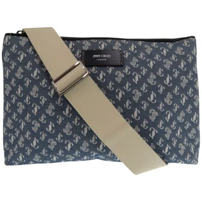 Pre-owned Jimmy Choo Blue Canvas Shoulder Bag ()