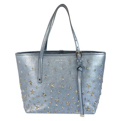 Pre-owned Jimmy Choo Blue Leather Handbag Tote Bag ()