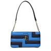 Jimmy Choo Blue Leather Shoulder Women's Bag In Blue