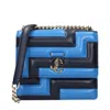 Jimmy Choo Blue Leather Shoulder Women's Bag In Blue