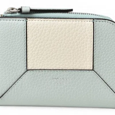 Pre-owned Jimmy Choo Blue Leather Wallet (bi-fold) ()
